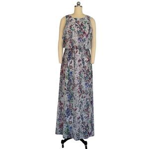 H&M Women's Floral Sleeveless Maxi Dress Multicolor Size 10